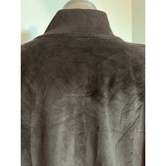 Ralph Lauren sueded zip up jacket brown‎ XL pockets preppy - Picture 3 of 14